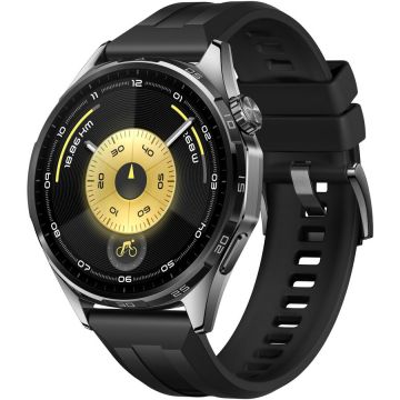 Huawei Smartwatch HUAWEI Watch GT 6, 46mm, GPS, Android/iOS, Black Fluoroelastomer Strap