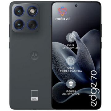 Motorola Telefon mobil Motorola edge 70, Dual SIM, 12GB RAM, 512 GB, Pantone Gadget Grey