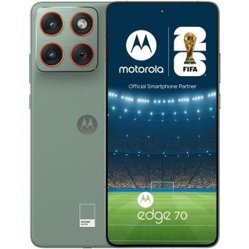 Motorola Telefon mobil Motorola edge 70, Dual SIM, 5G, 12GB RAM, 512 GB, Pantone(Lily Pad), Verde