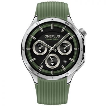 OnePlus Ceas Smartwatch OnePlus Watch 3, 46mm, GPS, NFC, Bluetooth, Wi-Fi, Emerald Titanium