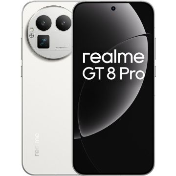 REALME Telefon mobil Realme GT 8 Pro, Dual SIM, 512GB, 16GB RAM, 5G,  Alb