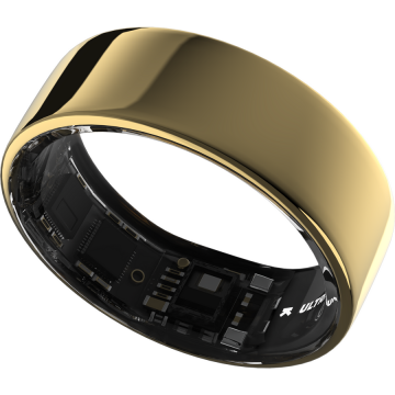 Ultrahuman Smart Ring Ultrahuman Ring Air UHRA-AG-05, Bluetooth BLE5, HRV, VO2 Max, Android/iOS, Monitorizare ritm cardiac, Saturatie Oxigen, Autonomie 6 zile, 16.17 mm, Auriu