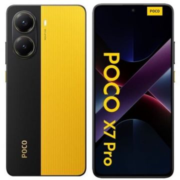 Xiaomi Telefon mobil Xiaomi POCO X7 Pro, 12GB RAM, 512GB, 5G, Dual SIM, Galben