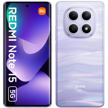 Xiaomi Telefon mobil Xiaomi Redmi Note 15, Dual SIM, 5G, 6 GB RAM, 128GB, Violet