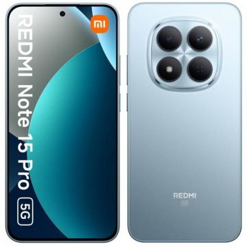 Xiaomi Telefon mobil Xiaomi Redmi Note 15 Pro, 5G, 8GB RAM, 256GB, Dual SIM, Albastru Glaciar