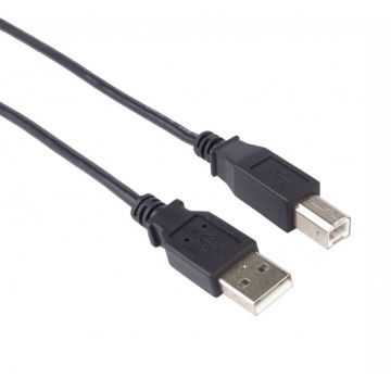 Cablu de imprimanta USB 2.0 A-B 2m Negru, ku2ab2bk