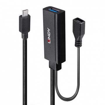Cablu prelungitor activ USB 3.2 Gen1-C la USB-A T-M 5m, Lindy L43344*