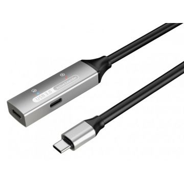 Cablu prelungitor USB 3.2 type C activ cu alimentare T-M 15m, ku31rep15al