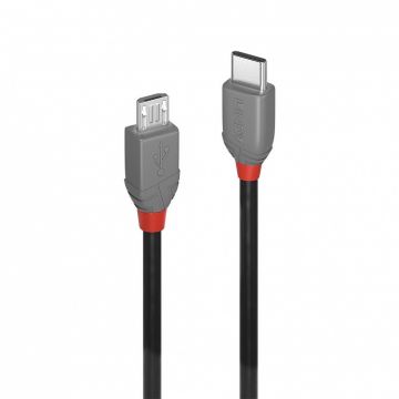 Cablu USB 2.0 Type C la micro USB-B Anthra Line 3m, Lindy L36893