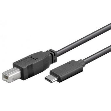 Cablu USB 2.0 type C la USB-B 1m, ku31cd1bk