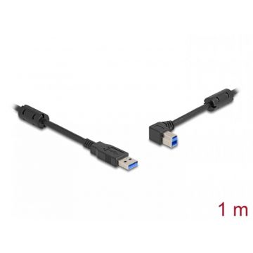 Cablu USB 3.0-A la USB-B drept/unghi stanga 1m, Delock 81100