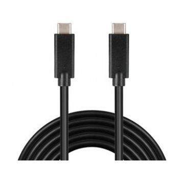 Cablu USB 3.2 Gen 2x2-C la USB-C 3A 20Gbit/s T-T 1m, ku31cg1bk