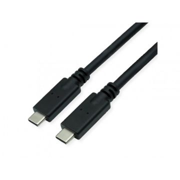 Cablu USB 3.2 type C la type C Emark 100W 5m Negru, Roline 11.02.9066