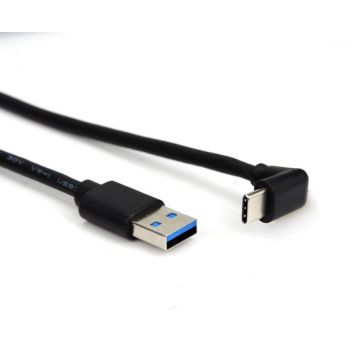 Cablu USB-A 3.2 la USB type C drept/unghi 2m, ku31cze2bk