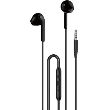 Casti In-Ear X3 Control pe Fir Jack 3.5MM Lungime Cablu 1.2M Negru