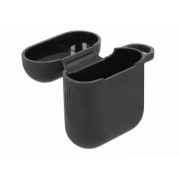 Husa de protectie pentru Apple AirPods Negru, Delock 18352