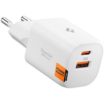 Incarcator Essential EE352EU, 35W, 1xUSB-C, 1xUSB-A, Alb