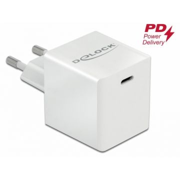 Incarcator priza 1 x USB-C PD 3.0 compact 40W, Delock 41446