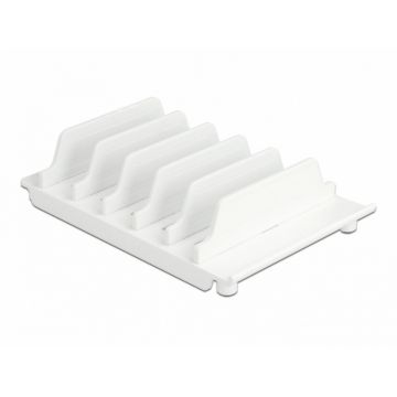 Suport pentru 6 tablete / smartphone Alb, Delock 18365