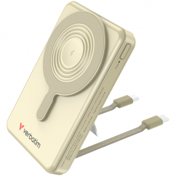 Acumulator Extern 32274 Charge 'n' Go 10000mAh C'n'G Incarcare Wireless 2 Cabluri USB-C Incorporate Auriu