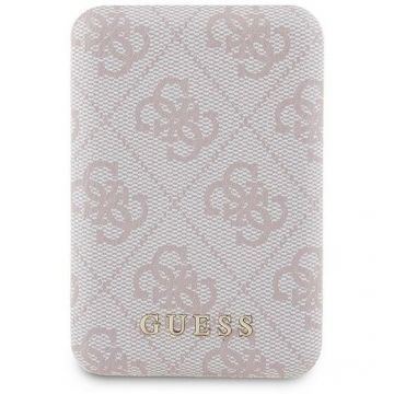 Acumulator extern 4G Metal Logo, 5000mAh, 15W, USB, USB-C, MagSafe, Roz