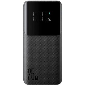 Acumulator extern JR-PBF20, 10000 mAh, 25W, USB-C si 2x USB, Negru