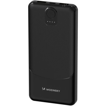 Acumulator extern Wpower WPBBK-2, 10W, 2xUSB-A, Indicator LED, Negru