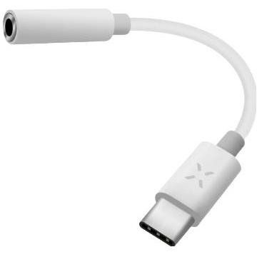 Adaptor USB-C M -   miniJack F Alb