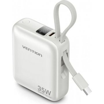 Baterie Externa 10000mAh 35W PD USB-C Bej