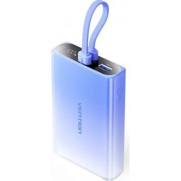 Baterie Externa 10000mAh USB-C + Lightning + USB-A 22.5W Blue