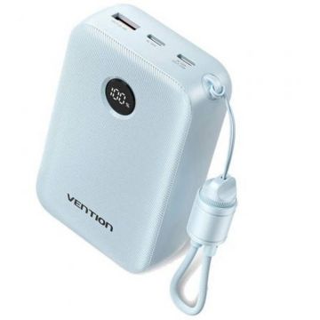 Baterie Externa 20000mAh 2 x USB-C 1x USB-A Blue