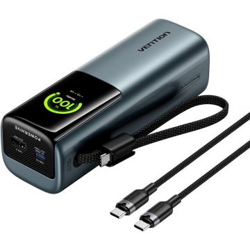 Baterie Externa Powerhive Series 27000mAh 200W + USB-C 240W Gri