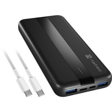Baterie Externa TREVI SLIM Q V2 Lithium Polymer 10000mAh Negru