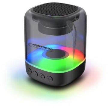 Boxa Portabila Viola EP154 Iluminare RGB BT 3W USB MicroSD Negru