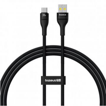 Cablu Date si Incarcare USB-A - USB-C Flash Series II 100W 1m Negru