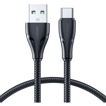 Cablu de date A11, USB/USB-C, 3A, 1.2m, Negru