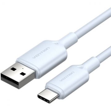 Cablu de date CTQLF, USB/USB-C, 3A, 1m, Albastru