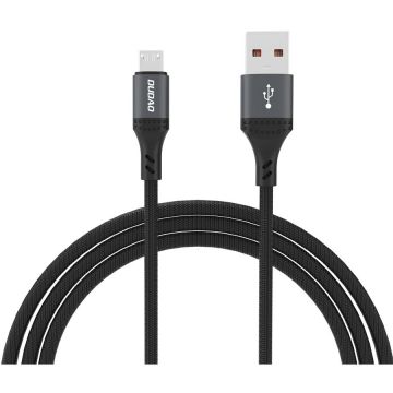 Cablu de date L2SM, USB la Micro-USB, 6A, 480Mbps, 1.2m, Negru