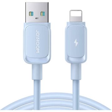Cablu de date S-AL012A14, USB/Lightning, 2.4A, 1.2m, Albastru