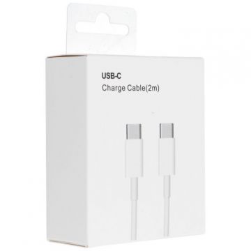 Cablu de Date si Incarcare HD26 Box USB-C la USB-C 30W 2m Alb