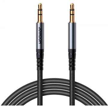 Cablu de date SY-A08, 2x Mini jack 3,5 mm AUX, 1.2m, Negru