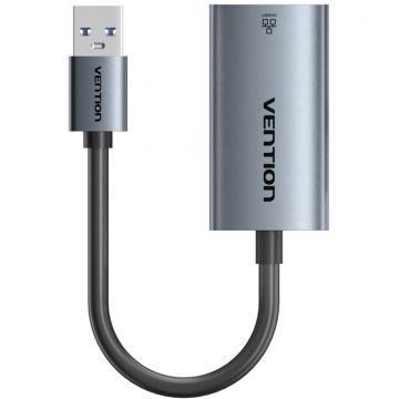 Cablu de date , USB la RJ45, Viteza de pana la 1000 Mbps, 15 cm, Negru