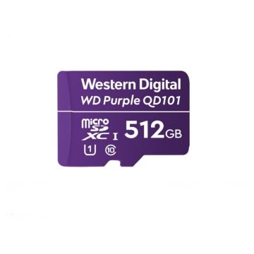 Card de memorie Purple 512GB Surveillance MicroSDXC Class 10 UHS 1
