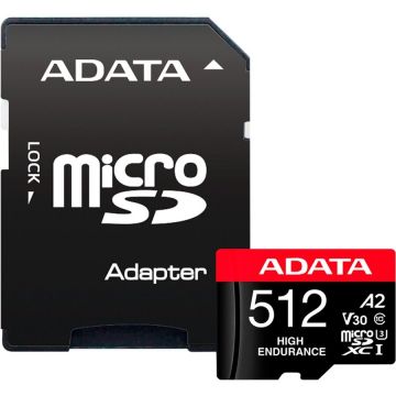 Card High Endurance 512 GB microSDXC (UHS-I U3, Class 10, V30, A2)