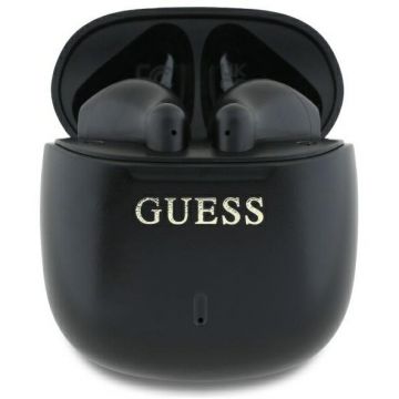 Casti Bluetooth Printed Classic Logo BT 5.3 Autonomie 5 Ore 360mAh USB-C IPX5 Negru