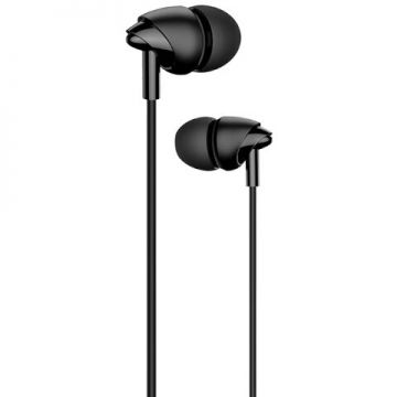 Casti EP-39, In-ear, Control pe fir, Jack 3.5mm, Lungime cablu 1.2m, Negru