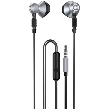 Casti In-Ear X2C Control pe Fir Jack 3.5MM Lungime Cablu 1.2M Gri