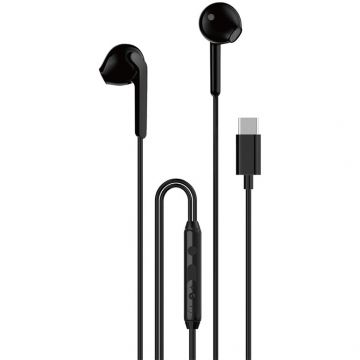 Casti In-Ear X3C Control pe Fir USB-C Lungime Cablu 1.2M Negru