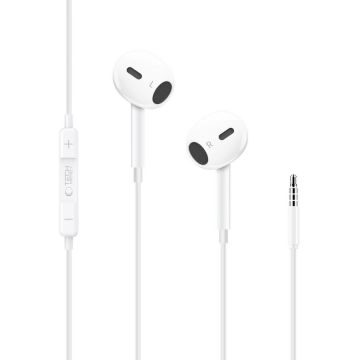 Casti Ultraboost Core G2, In-ear, Control pe fir,  Jack 3.5 mm, Lungime cablu 1.2m, Alb