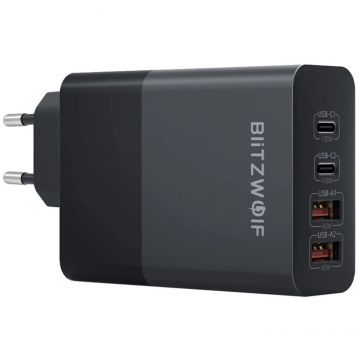 Incarcator BW-S29, 2x USB-A, 2x USB-C, 120W, Negru